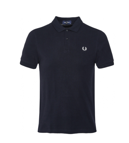 Fred Perry Plain Polo Shirt Black