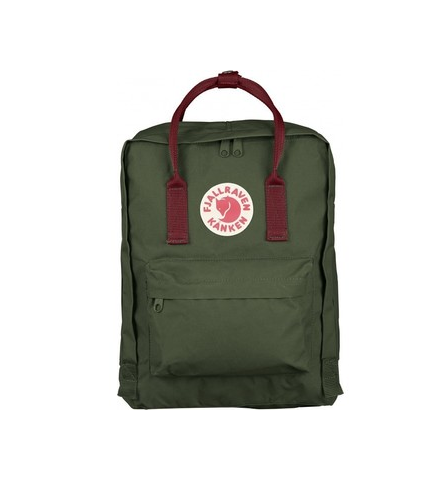 backpack kanken green ox red