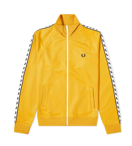 Fred Perry Authentic Taped Track Jacket Gold STYLEIN NEW YORK