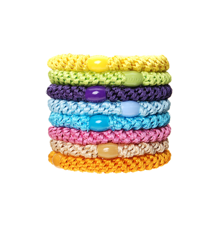 L. Erickson Ponytail Holders - Set of Eight- Summer