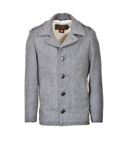 Schott Nyc Peacoat Gray Schott Men's Slim Fit Peacoat Frank's