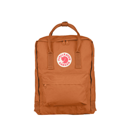 Fjallraven backpack Kanken orange color