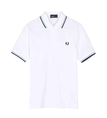 Fred Perry M12 Original Twin Tipped Polo White