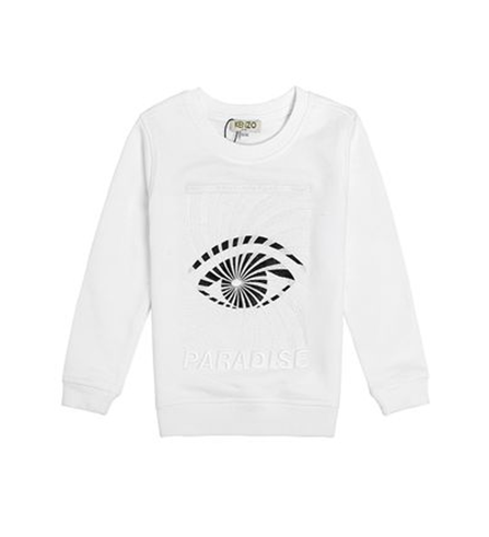 KENZO KIDS Kl15168 Eye Sweatshirt White STYLEIN NEW YORK