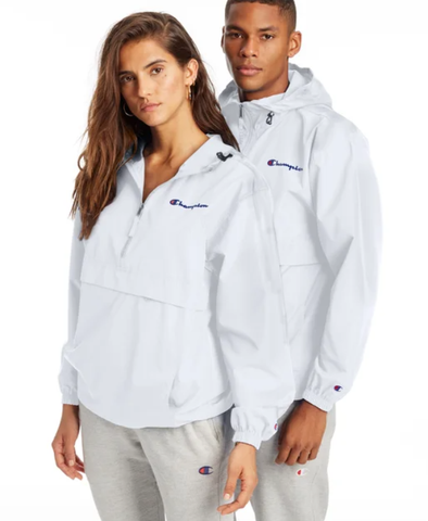 White champion top windbreaker womens