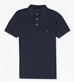 FRENCH CONNECTION SIMPLE GARMENT DYE POLO SHIRT