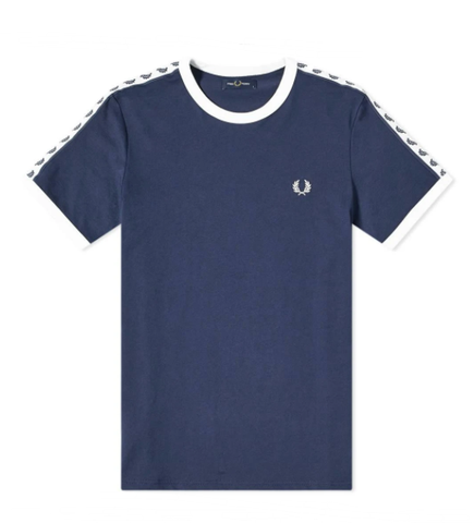 Fred Perry Authentic Taped Ringer Tee Navy