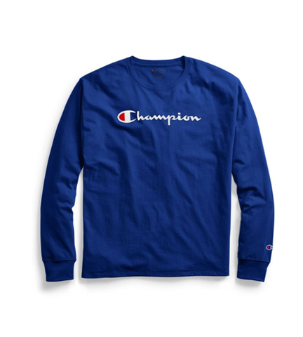 Champion Classic Jersey Long-Sleeve Tee Script Logo Surf the Web